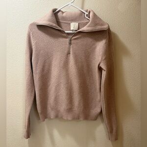 Sioni Soft Pink Knit Sweater